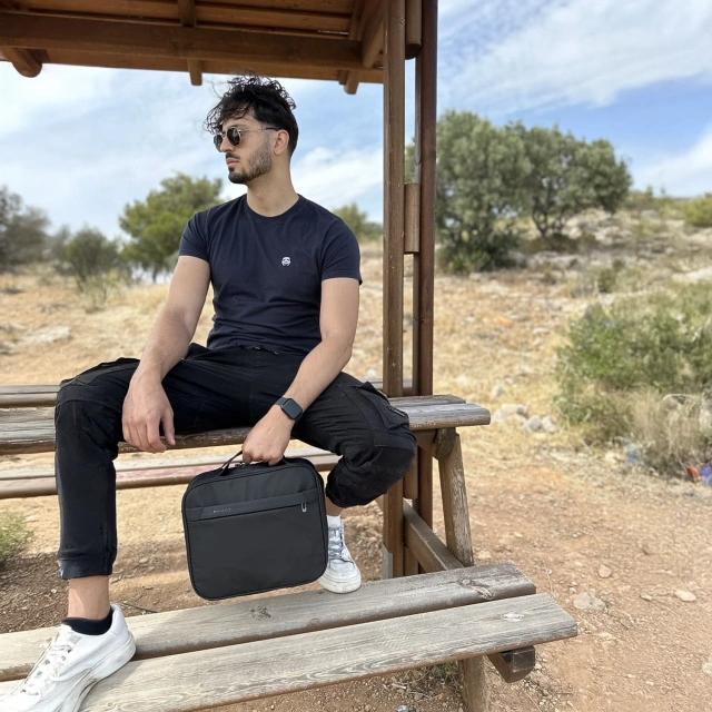 Водонепроникний рюкзак Bange для ноутбука 15.6", city traveler, 45х30х16 см, для роботи, літака, чоловічий, жіночий, з USB портом Чорний