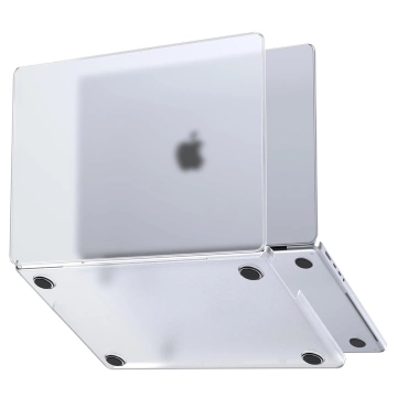 Puzdro pre Apple Macbook Air 13.6 - M2/M3 2022/2023/2024/2025 Alogy AirGuard™ Flexibilné puzdro Matné Priehľadné Biele