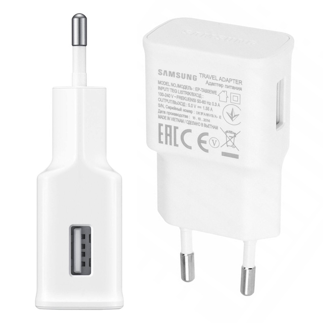 Originální nástěnná nabíječka Samsung EP-TA50EWE 7,75W USB-C kabel EP-DW700CWE 1,5m bílý
