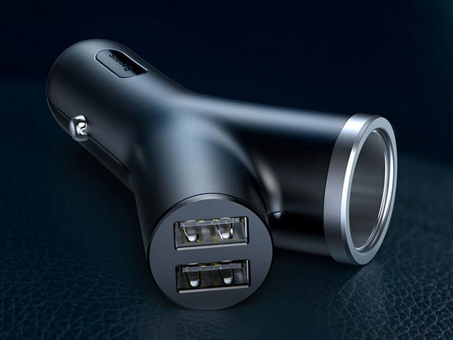 Autonabíjačka Baseus Y 3,4A, 2x USB port zapaľovača