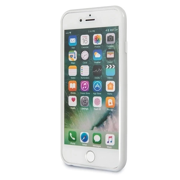 US Polo Tricolor Pattern Collection pouzdro na telefon iPhone 7/8/SE 2020 / SE 2022 bílá/bílá