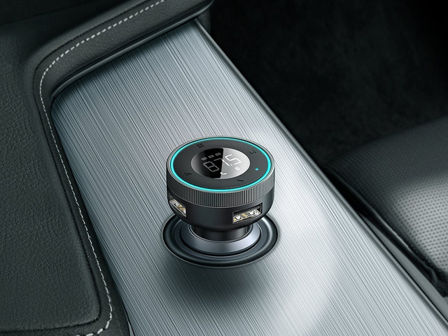 Baseus Enjoy Car Charger 3,4A FM vysílač černý