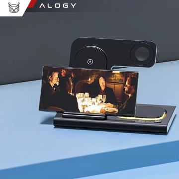 Bezdrôtová nabíjačka pre Samsung: Bezdrôtová nabíjacia stanica 3 v 1 pre Samsung Galaxy Watch 7/6/5/4/3 Pro Classic, Galaxy Buds pre S24 Ultra, S23, S22, S21, S20, Note 20/10, Z Fold