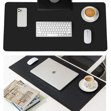 Mauspad, Tastatur, Schutzmatte auf dem Schreibtisch, groß XXL 90x45cm Schwarz