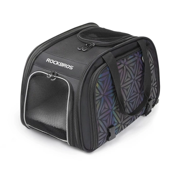 Rockbros 30140028001 Transport-Fahrradtasche für Katzen und Hunde – Schwarz
