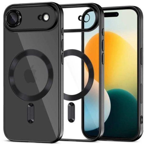 Etui do iPhone 17 Air Tech-Protect MagFlex MagSafe Przezroczysto-Czarne