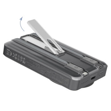 Powerbank Dudao K29 10000mAh 20W MagSafe Kable Podstawka Srebrny