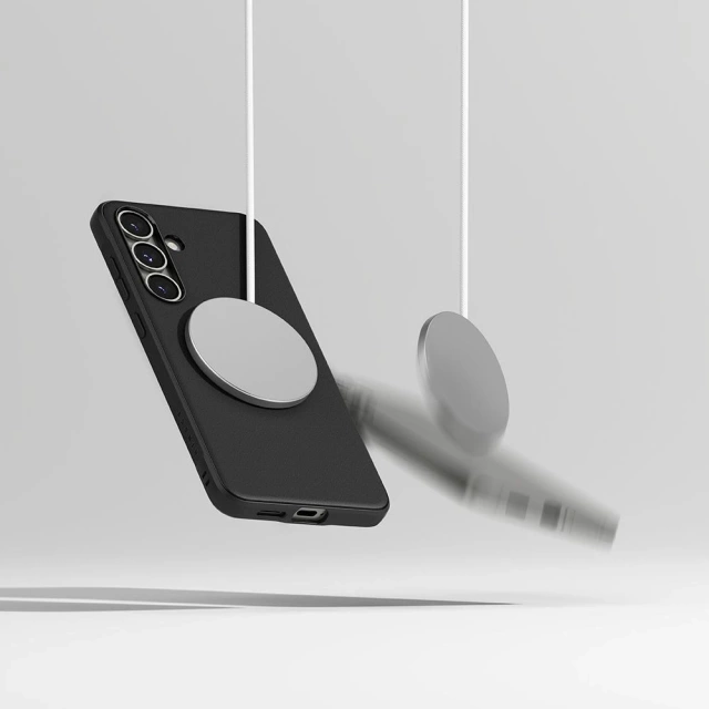 Чохол для Samsung Galaxy S25 Black з магнітним кільцем Onyx MagSafe
