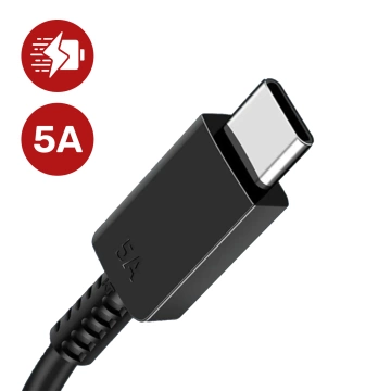 USB-C Cable 5A 1.8m Original Samsung EP-DX510, Fast Charging, Charger and Data Transfer Cable, Black