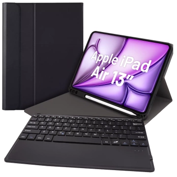 Alogy Keyboard case with stylus holder wireless keyboard for Apple iPad Air 13" black Glass