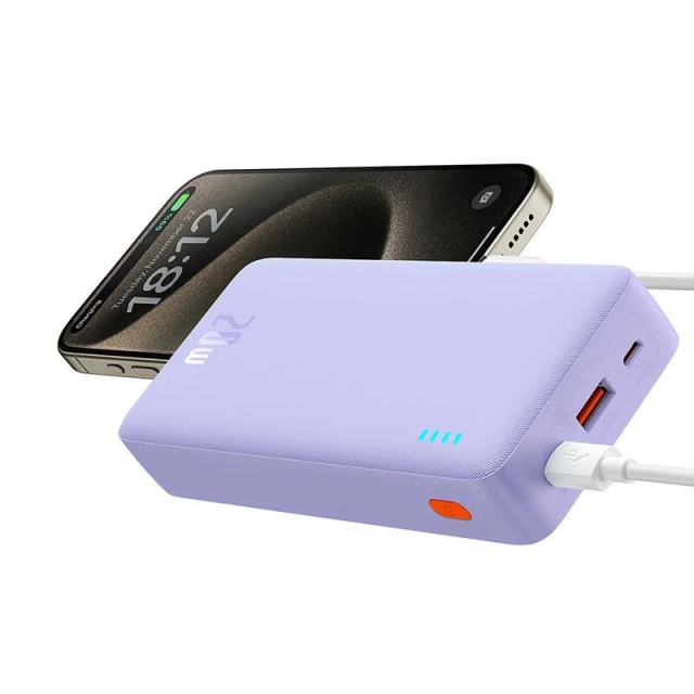 Baseus Airpow 20000 mAh 20 W Powerbank Lila