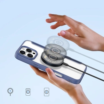 Kryt MagSafe pre iPhone 16 Pro Dux Ducis Skin X Pro modrý