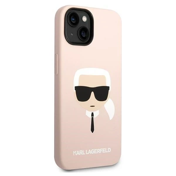 Etui Karl Lagerfeld KLHCP14MSLKHLP pre iPhone 14 Plus 6,7" pevné puzdro Silikónová Karlova hlava