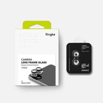 Osłona Aparatu do Galaxy Z Flip 7 Ringke Camera Frame 2-Pack Czarna