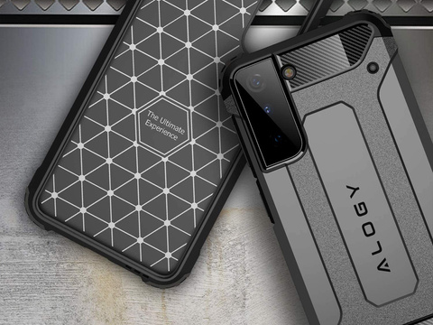 Puzdro Alogy Hard Armor pre Samsung Galaxy S21 šedé