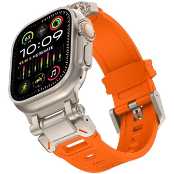 Armband Alogy Luxury Metal TPU Band für Apple Watch 42/44/45/49mm Orange