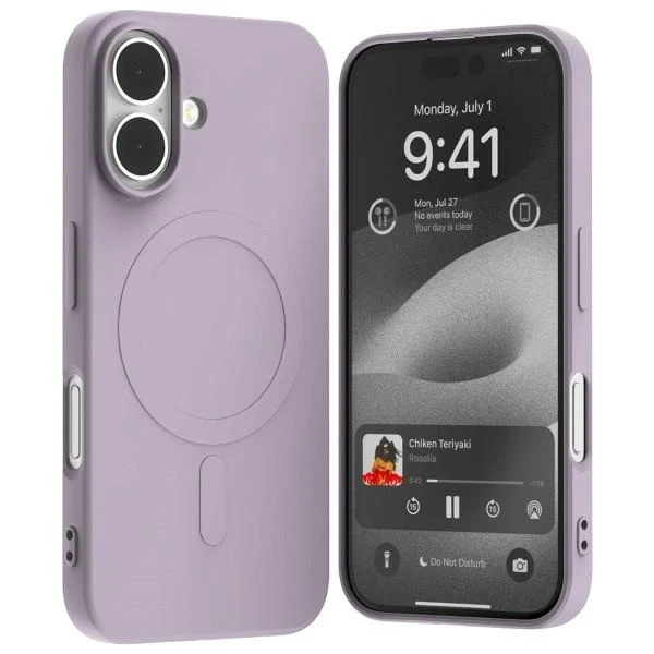 Mercury MagSafe Semi-Silicone Case for iPhone 16 6.1" Lilac Purple