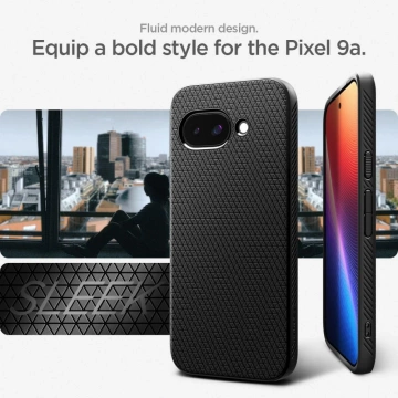 Захисний чохол Spigen Liquid Air чорного кольору для Google Pixel 9a