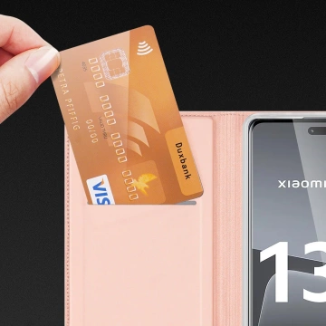 Dux Ducis Skin Pro Hülle für Xiaomi 13 Lite Flip Card Wallet Stand Pink