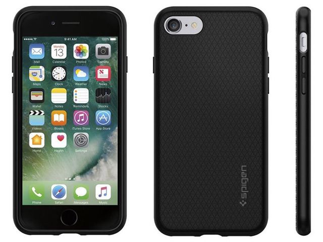 Etui Spigen Liquid Air Apple iPhone 7/8/SE 2022/2020 Schwarz