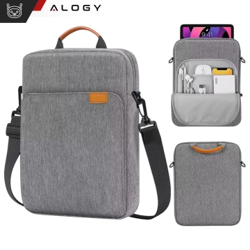 Taška na notebook / iPad Pro Air / tablet 11-13 palcov pánska unisex taška na ramenný popruh púzdro Alogy taška šedá