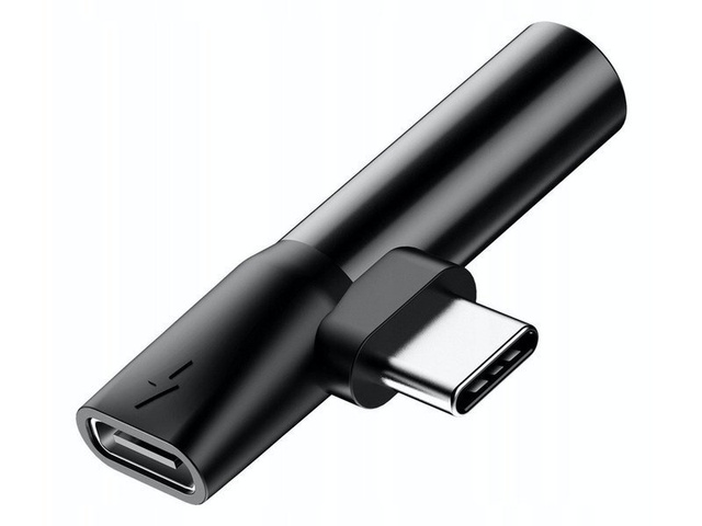Baseus USB-C auf Audio Mini Jack 3,5 mm USB-C Adapter L41 Schwarz