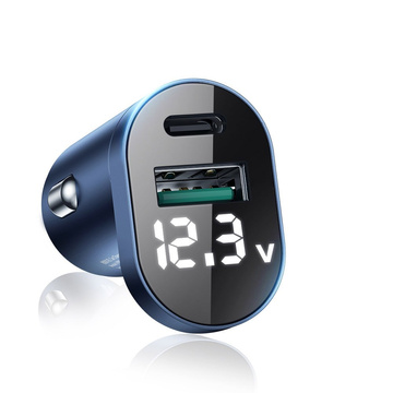Joyroom C-A17 USB Car Charger USB-C 42.5W QC PD AFC SCP Dark Blue
