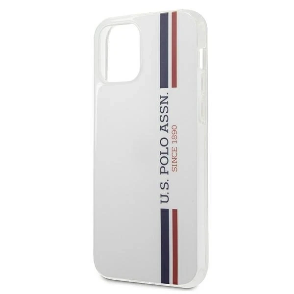 Puzdro na telefón US Polo Tricolor Collection iPhone 12 mini 5,4". biela/biela