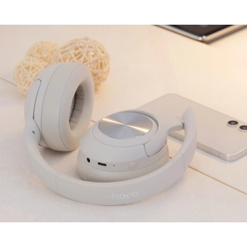 Бездротові Bluetooth-навушники HOCO ANC W54 сірого кольору