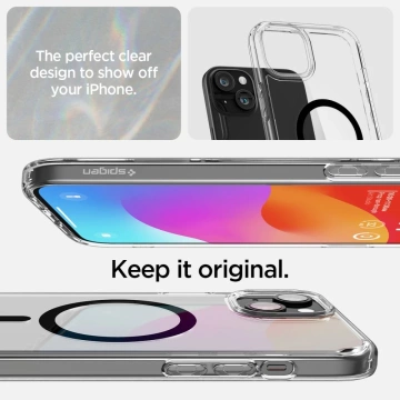 Etui Spigen Ultra Hybrid Mag do MagSafe pro iPhone 15 Plus černá