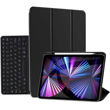 Magnetická ceruzka Alogy Case Bluetooth Keyboard Touchpad 4v1 pre Apple iPad Pro 12.9 2021 čierna
