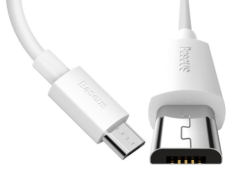 1,5m Baseus kabel x2 USB kabel - micro USB 2.1A Bílý
