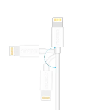 Certifikovaný kabel Choetech Kabel USB-A - Lightning MFI 1,8 m bílý (IP0027)