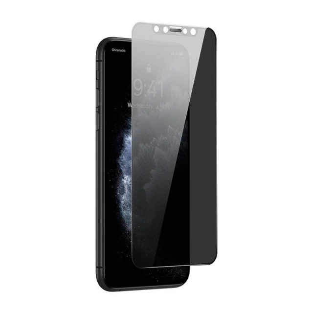 Tvrzené sklo s 0,3mm soukromým filtrem Baseus pro iPhone XS Max/11 Pro Max