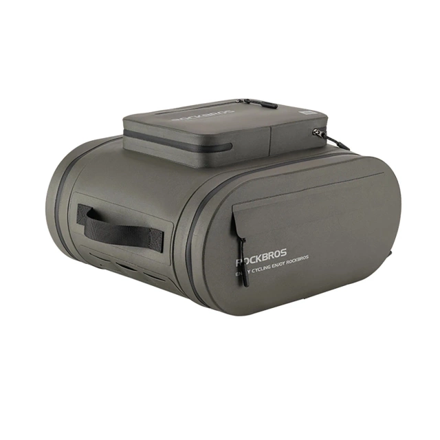 Sakwa Rowerowa Rockbros 14l Wodoodporna na Bagażnik TPU Szara