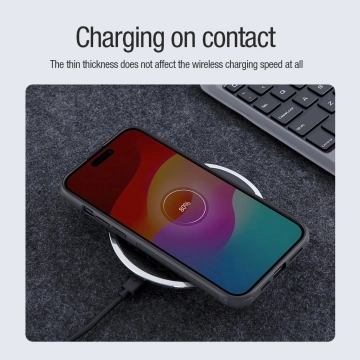 Чохол Nillkin Super Frosted Shield Pro Magnetic Case для iPhone 15 - чорний