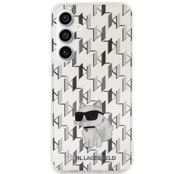 Originálne pevné puzdro KARL LAGERFELD KLHCS23FEHNCMKLT pre Samsung Galaxy S23 FE (monogram / priehľadné)