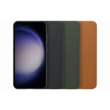 Kožený kryt Samsung pre Samsung Galaxy S23 Originálne kožené puzdro čierne (EF-VS911LBEGWW)