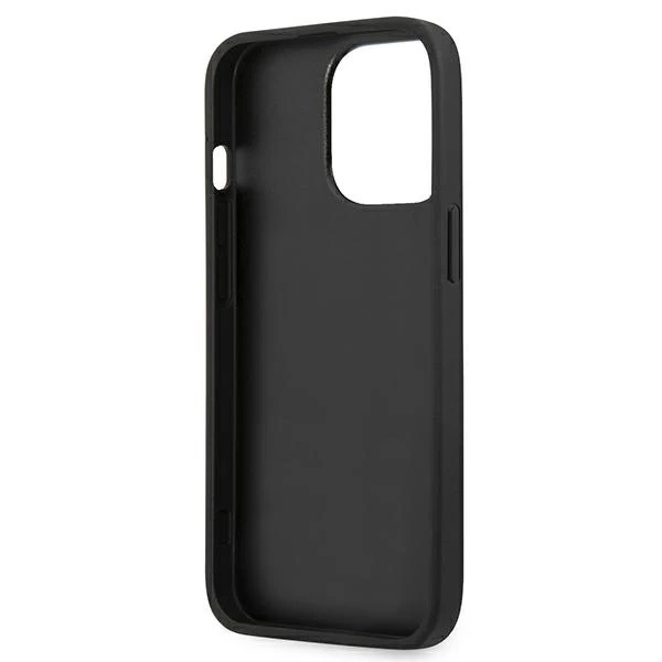 Чохол Etui Guess GUHCP13LSA4GSBK для iPhone 13 Pro/13 6,1" Hardcase Saffiano 4G Metal Logo