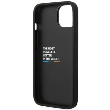 Чохол для телефону BMW BMHCP14M22NBCK для Apple iPhone 14 Plus 6.7" black/black Leather Carbon