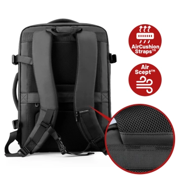 Mark Ryden 17.3" Laptop Travel Backpack, Versatile and Waterproof, 28L (49×33×12 cm) - Black