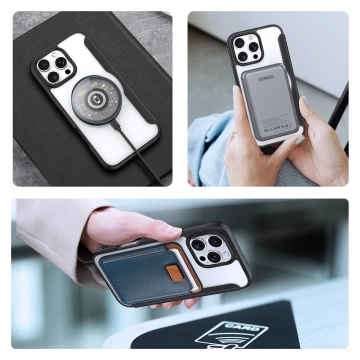 iPhone 16 Pro Dux Ducis Skin X Pro MagSafe Flip Case Black