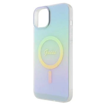 Etui Guess GUHMP15MHITSQ do iPhone 15 Plus 6.7" hardcase IML Iridescent MagSafe turkusowy/turquoise