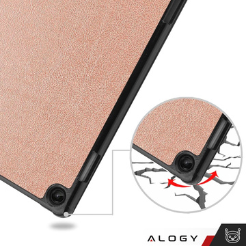 Tablet case Lenovo Tab M10 FHD Plus 10.6 3 GEN 3RD 3gen 2023 TB-125FU / TB-128FU case book cover Rose gold Glass