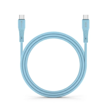 Kabel USB-C – USB-C 100W Forcell F-Energy Silicone 1 m C347 niebieski