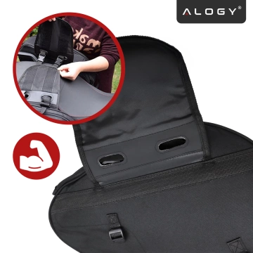 Motorrad-Satteltasche 38–58 l – Tasche, Seitenkoffer, Soziustasche, wasserdicht, robustes Material, verstellbar für Motorräder – Alogy RoadPack™ Schwarz