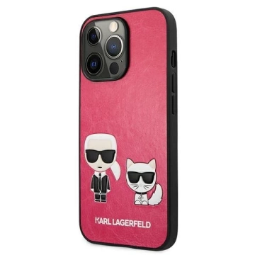 Karl Lagerfeld KLHCP13LPCUSKCP iPhone 13 Pro / 13 6,1" fuchsiový / fuchsiový pevný obal Ikonik Karl