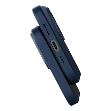 Ochranná sada Baseus Tekutý oxid kremičitý, magnetické puzdro a tvrdené sklo pre iPhone 14 Plus (modré)
