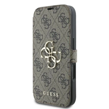 Guess GUBKP16M4GMGBR iPhone 16 Plus 6.7" brown book 4G Metal Logo
