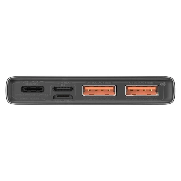 Baseus Adaman Metal power bank, 10000mAh, 22.5W (чорний)